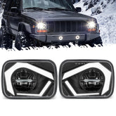 Partsam front view packaging showing complete headlight pair and benefits