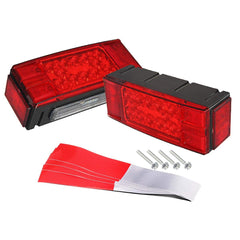 Partsam front view showing rectangular LED lenses and bright visibility