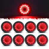 Partsam front view red marker light showing bright visibility benefit