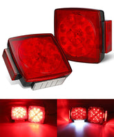 Partsam front view showing slim square LED tail light and bright signaling