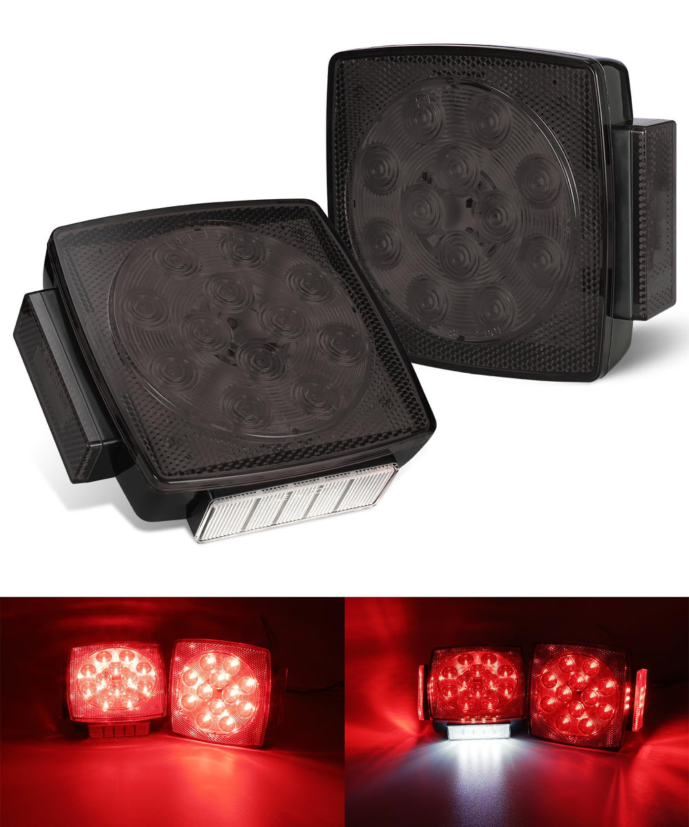 Partsam front view with smoke lens showing clear signal visibility
