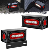 Partsam front view of welded light boxes showing durable steel housing and clean fit