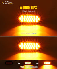 Partsam close-up of 24 LED array showing clear light output benefit