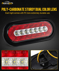 Partsam close-up of LED array highlighting individual diodes and improved brightness