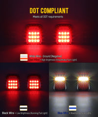 Partsam side profile mounted lamp demonstrating compact waterproof fit