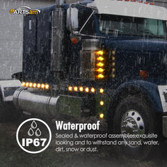 Partsam side profile showing sealed housing for waterproof durability