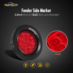 Partsam side profile highlighting sonic-sealed housing and waterproof benefit