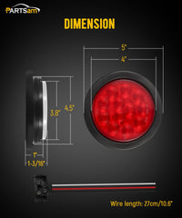 Partsam side view highlighting grommet and depth for secure, sealed installation benefit