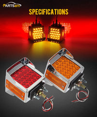 Partsam stud mount and wiring detail showing color-coded leads for easy installation