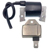 PARTSRUN ignition coil front view showing mounting points and fit benefit