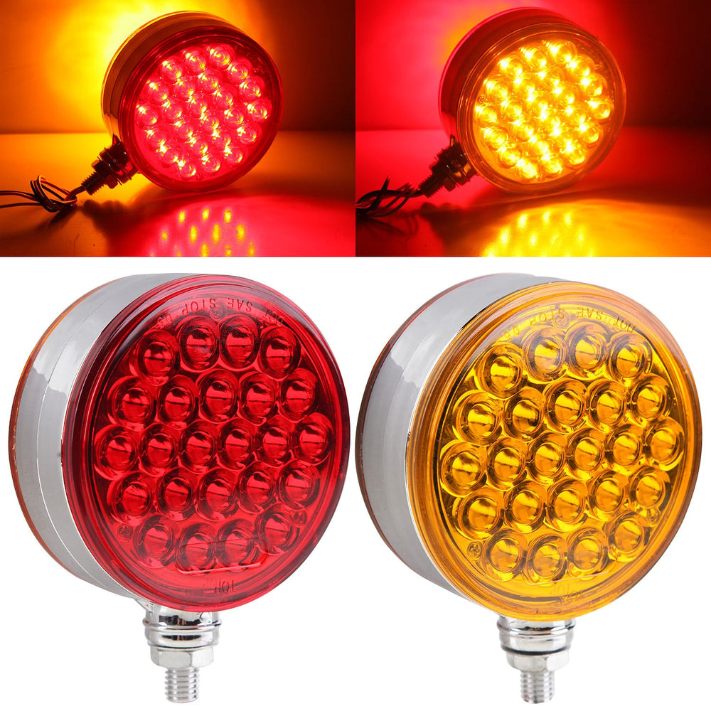Partswcgg front-facing amber lens showing clear turn signal visibility