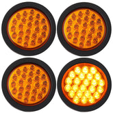Partswcgg front-facing amber recessed light showing flush mount and visibility benefit