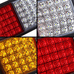 Partswcgg close-up of LED array revealing red amber white LEDs and reflector to boost output