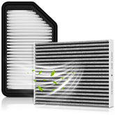 partszen kit front view showing both engine and cabin filters for quick identification and convenience