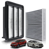 partszen front packaging showing engine and cabin filters, clear kit ID and fitment benefit