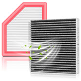partszen front packaging for Sentra filters showing complete replacement kit benefits