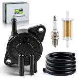 partszen fuel pump front view showing form factor and mounting points for easy replacement