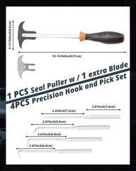 PARTWELL seal puller handle detail showing ergonomic grip for less hand fatigue