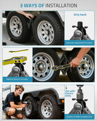 PAULINN close-up of textured grip pattern providing stronger tire traction and slip resistance