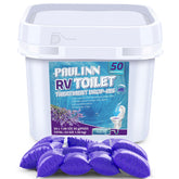 PAULINN front packaging showing 50 pods and lavender scent for fresh tanks
