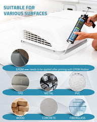 PAULINN sealant bead texture on sample panel, demonstrates smooth self-leveling finish benefit
