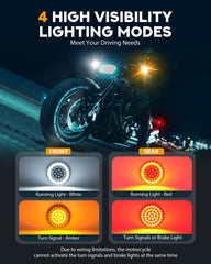 PBYMT installed on Harley front demonstrating cleaner appearance and safety