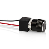 PCA dimmer front panel view showing knob and mounting, easy control