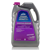PEAK OET 1‑gallon front label showing product and use information for European vehicles