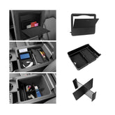 PeakPurit front view installed in Honda center console showing organized storage