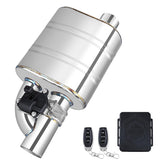 peastorm front view of valved muffler showing durable construction and easy fit