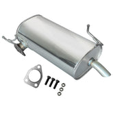 peastorm muffler front view showing full shape and clean fitment