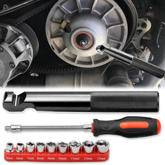 PEATOVIE front view of complete toolset showing all pieces and compact layout for easy service