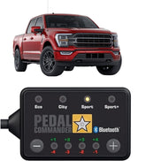 PEDAL COMMANDER front view showing compact throttle controller for F-150, easy install benefit