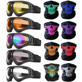 Peicees goggles front view showing frame and clear lens for protection