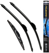 PEJIEDAS front packaging showing two 22-inch blades and one 16-inch blade, clear fit details