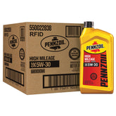 Pennzoil bottle front packaging showing label and convenient quart size benefit
