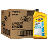 Pennzoil Platinum Euro front packaging showing brand and bottle design and clear identification