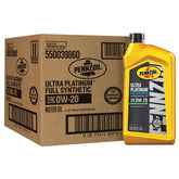 Pennzoil Ultra Platinum front packaging showing brand and quart label for protection