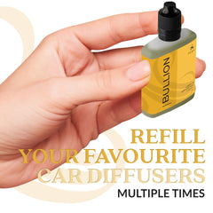 Perfa Bullion clipped to car vent demonstrating steady airflow and powerful scent throw