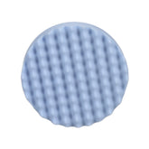 Perfect-It 3M front view of blue 8-inch pad showing shape and edge for controlled polishing