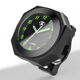 PerfecTech front view showing clear dial and durable aluminium case benefit readability