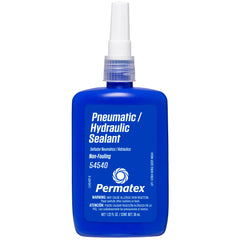 Permatex 54540 applied to a hydraulic fitting demonstrating leak protection and clean use