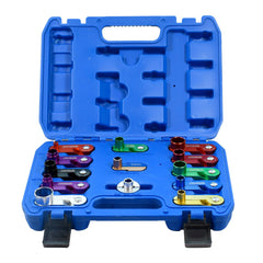 PESIKO front view of open case showing organized tools and labels for quick selection