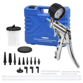 PESIKO hand vacuum pump front view showing gauge and durable body for reliable bleeding