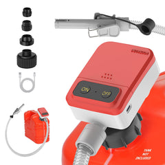 PETASOON front view assembled pump showing compact design and portability benefit