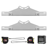 PHATRIP toe plates front view showing solid steel construction and clear reference surface