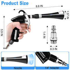 phepetroll tapered nozzle close-up focusing airflow for precise cleaning