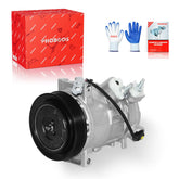 PHOBOOS front view compressor with clutch showing correct alignment benefit