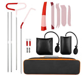 Pibkay air wedge pump and 18-piece kit front view showing full contents for quick selection