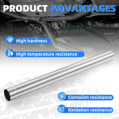 Piclafe stainless steel pipe full-length profile highlighting corrosion resistance